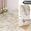 NINETAI Peel And Stick Floor Tile, 50pcs Vinyl Plank Wood Grain Look 11.81in*11.81in/48 Sq.Ft, Kitchen Mats For Floor
