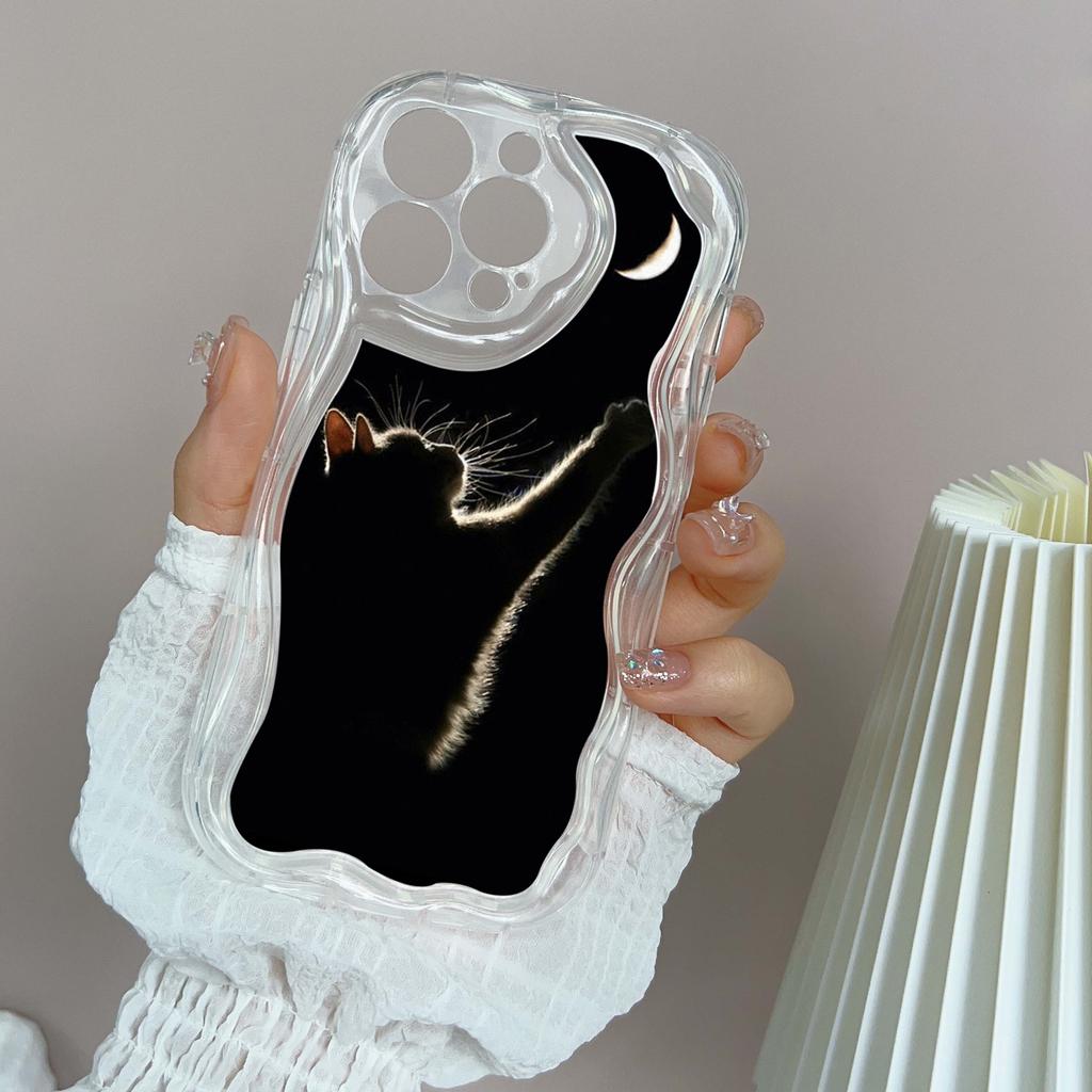 LZ10 Cat Body Language Clear Soft Wave Phone Cases for iPhone 15 13 Pro Max 12 Mini 14 8 Plus XS Max XR 6 Protection Back Cover