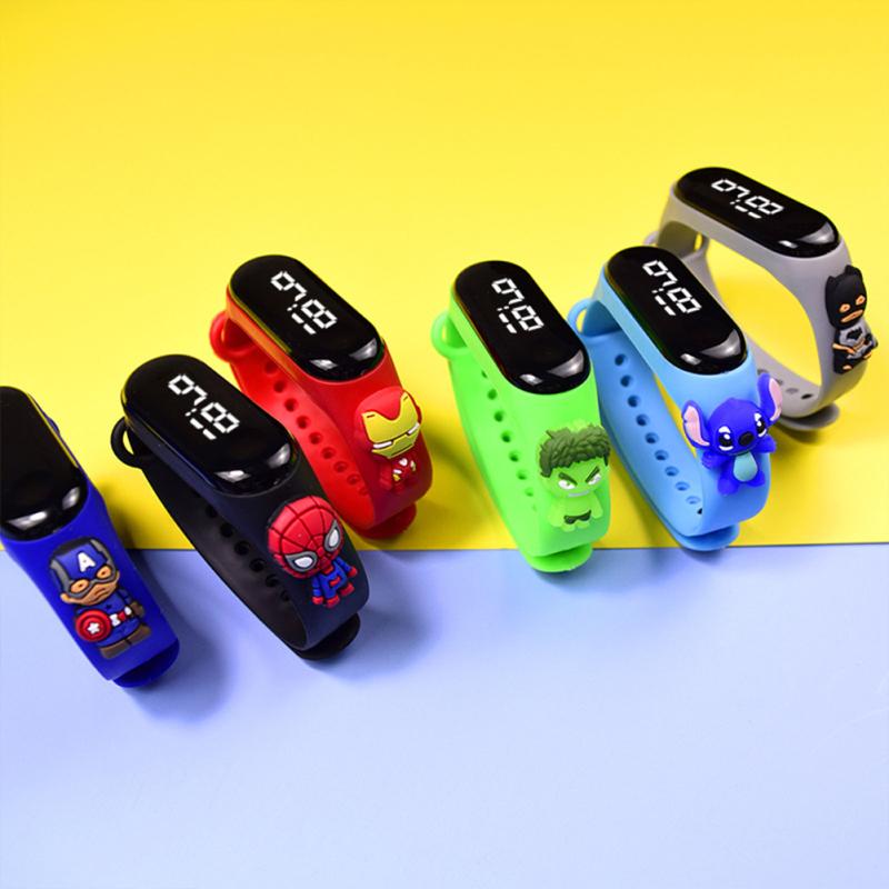 Cartoon  Electronic  Watch Life Waterproof Student Touch Screen Digital Led Watch (mi 3 Movement)