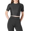 Certified Womens/Ladies Plain Crop T-Shirt