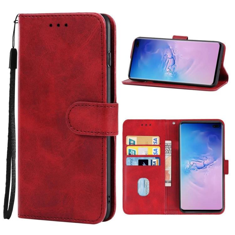 

For Samsung Galaxy S10 Plus Leather Phone Case For Samsung Galaxy S10 Plus красный