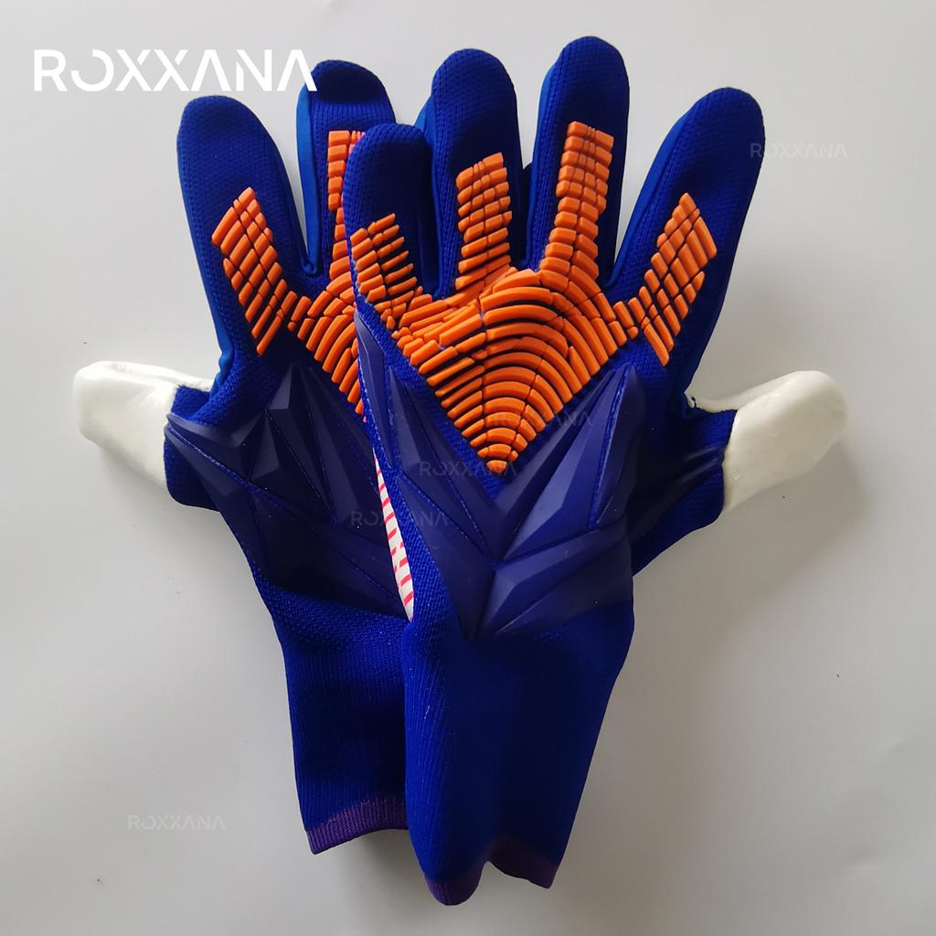 ROXXANA Hochleistungs-Professioneller Schutz Spieltraining Erwachsene Jugend Fußball Torwarthandschuhe Voll-Latex Anti-Rutsch Verschleiß