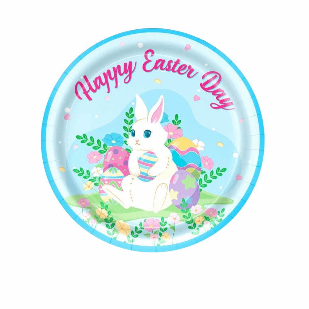 Creative Easter Party Decorations Cute Spiral Hanger Easter Theme Decor Balloon Easter Party Background Rabbit Egg Banner