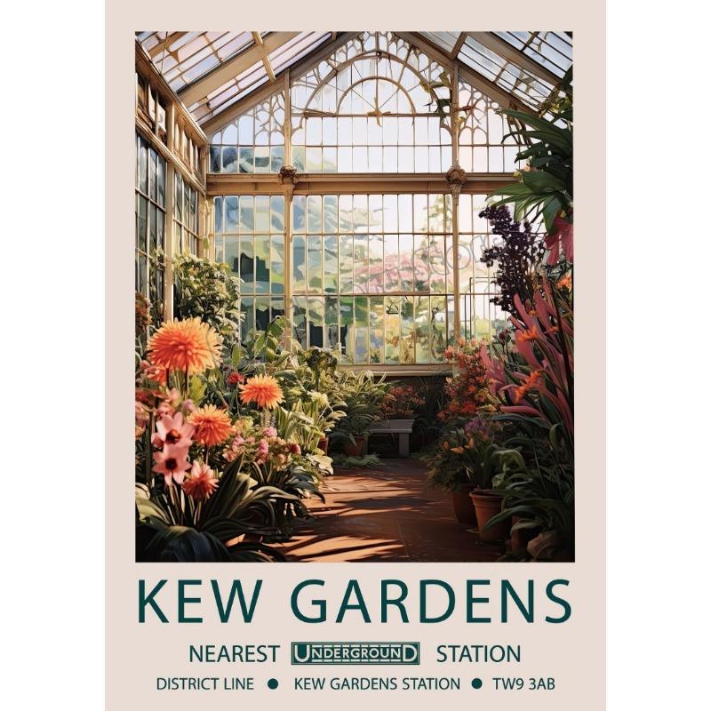 William Morris Klassisches Kunstwerk Kew Gardens London Floral Natur Landschaft Poster Leinwandmalerei Wandbilder Heimdekor