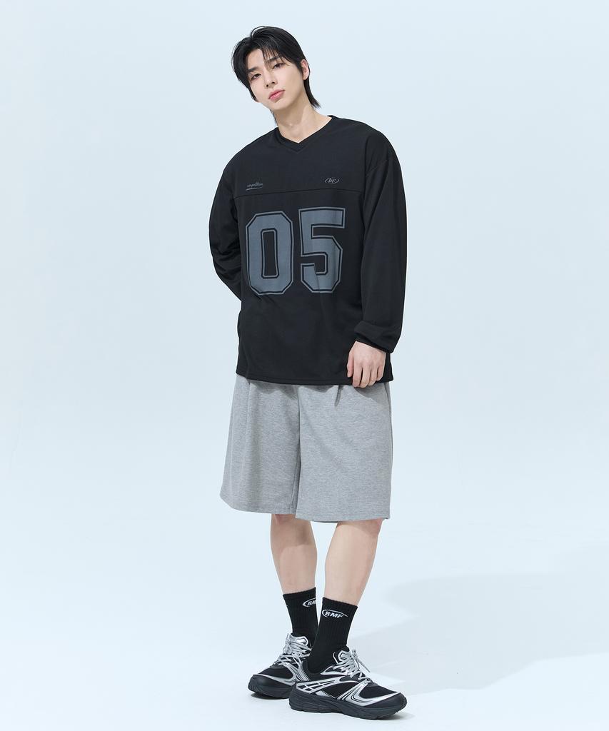 Beullaegmonseuteopis [2Pack] Cotton-Like Wide Bermuda Pants (Gray) / Bm260113