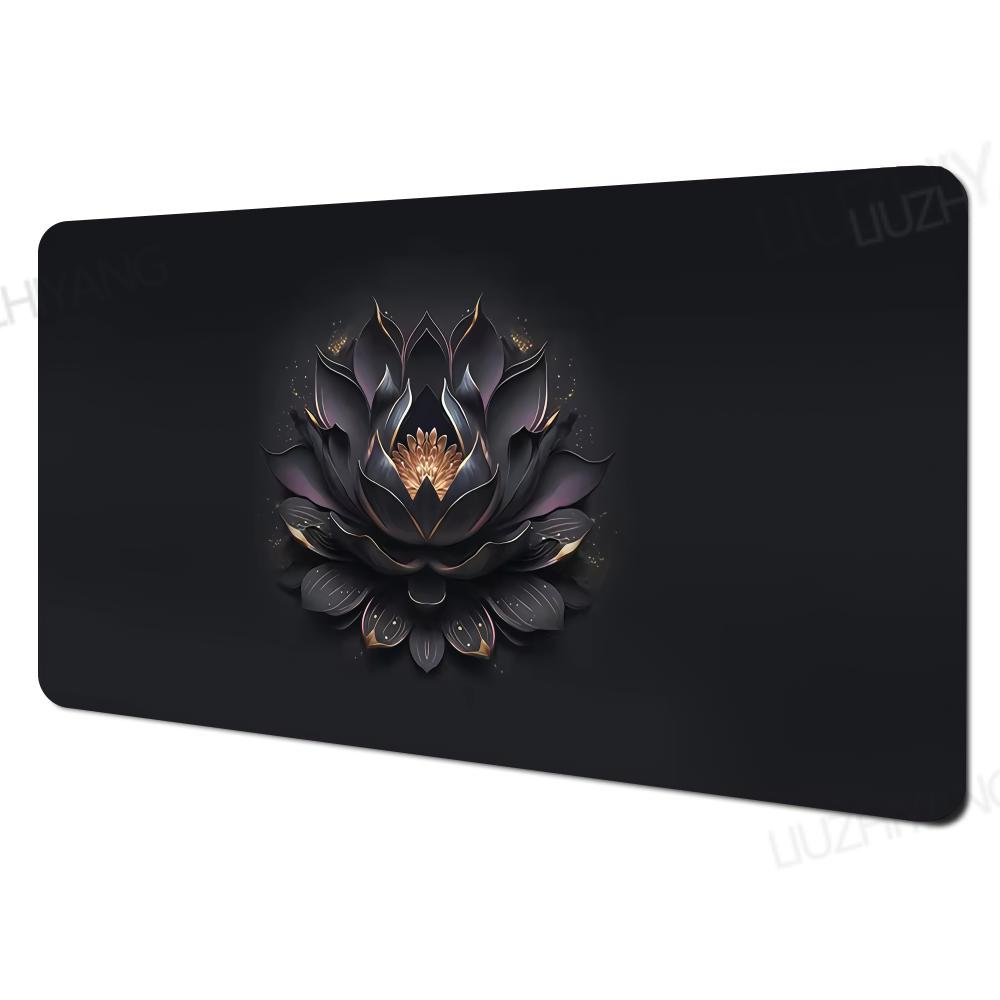 Dark lotus Mouse Pad Card Playmat Stitched with Magic Zones Game Mats Tabletop for MTGTCG Card Battle Commander Deck Gaming Mat