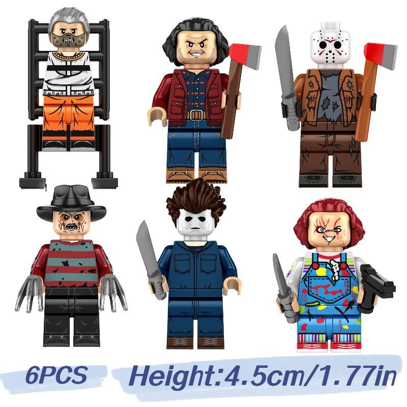 Kf6176 Children s Toy Non-electric Plastic Abs Building Blocks Halloween Edition