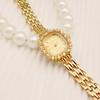 High Quality Vintage Ladies WristWatches Dress Gold Luxury Crystal 24k Women Diamonds Stainless Steel Clock Montre Femme