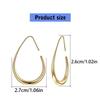 Comfortable Tear Drop Hoop Earrings Stylish Teardrop Hoop Earrings Distinctive Ear Ornament for Fashion Individuals