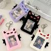 Bat Demon Cartoon Plush Photocard Holder Transparent Photo Protective Case Bus Card Holder  Outdoor