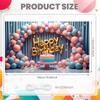 Birthday Decor Banner Festive  Celebration Display Joyful Display Floral Decorations Birthday Party Backdrop For Birthday
