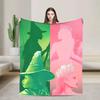 Wicked Musical Movie Glinda Poster Warm Plush Throw Blanket Graphic Bedspread for Living Room Sofa Bed Cover