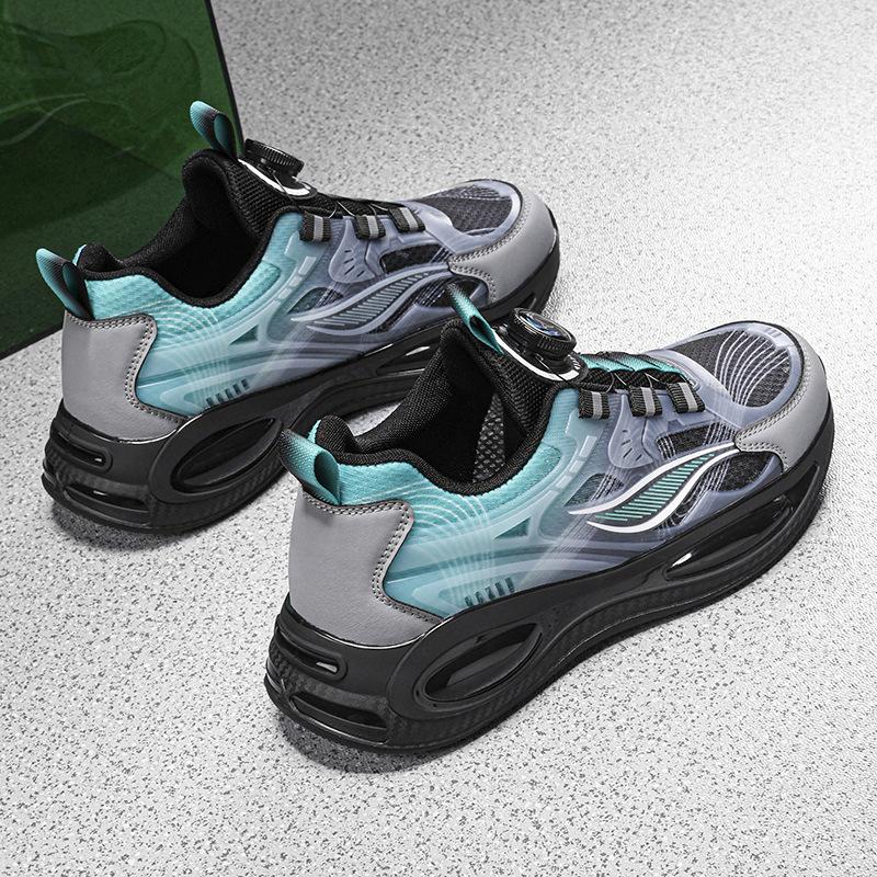 Rotary buckle popcorn four seasons low-top soft-soled cushioning sneakers light and comfortable casual shoes