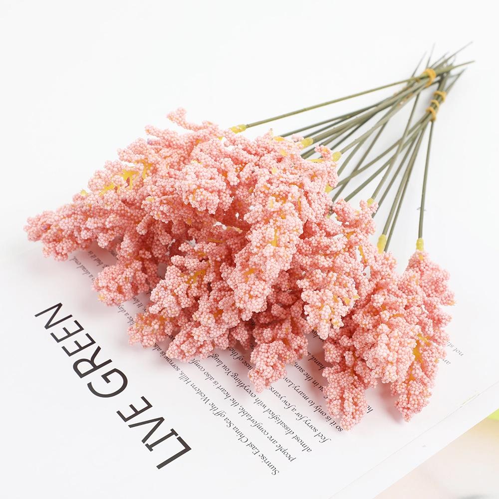 Vanilla Mini Foam Berry Spike Bouquets for Home Decoration (6PCS)