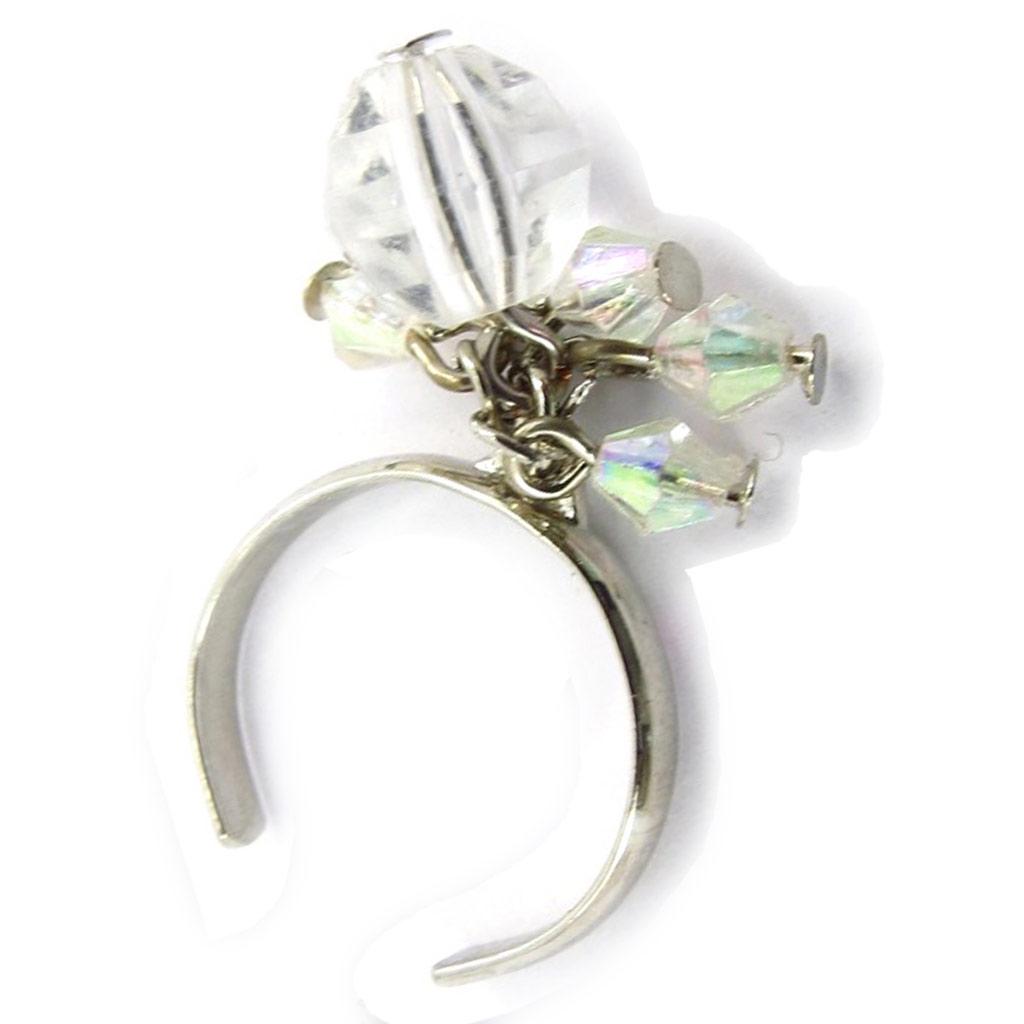 Les Trésors De Lily [K0989] - Bague de pied 'Scarlett' blanc boréal