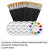 50/55/100/105/110/160pcs Nylon Brush Acrylic Detail Painting Thin Hook Line Pen Professional Paint Brush Kit Art Supplies