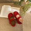Fashion Versatile Bow Spring Mary Jane Shoes Children's Summer 2025 New with Skirt Flat Single Shoes Tide