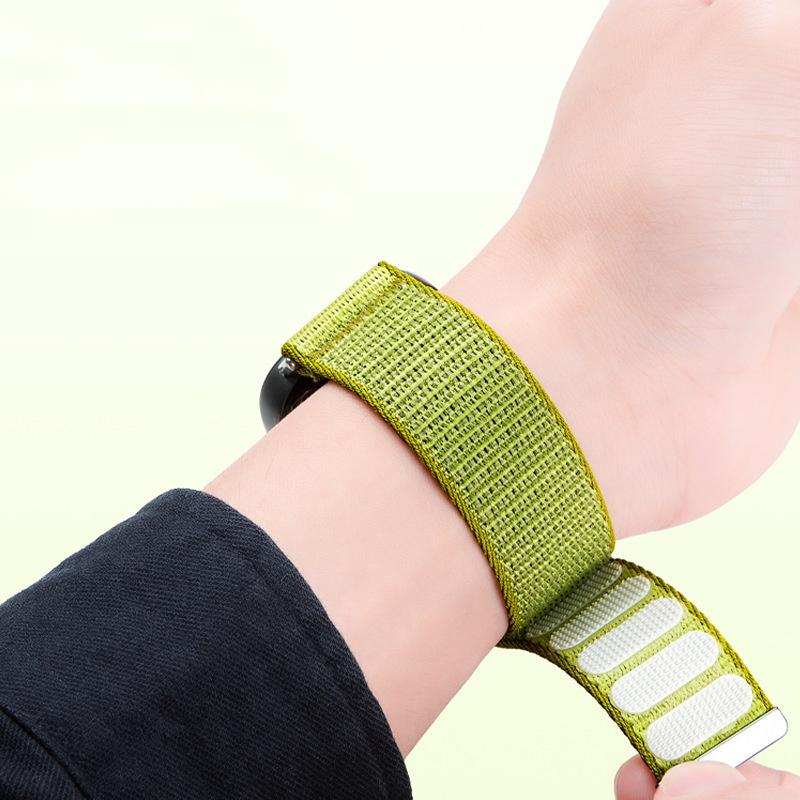 Breathable Nylon Strap For Xiaomi Band 10 9 8 Sport Wristband Elastic Woven Adjustable Bracelet for Miband 10 Band9 Correa