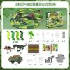 Funk Doggie Dinosaur Toy Rail Set DIY Rail Flexible Track Playset Dinosaur Cars Kids Gift Christmas Birthday Present