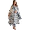 Pinkmint Femme Mélange Coton Imprimé Fleuri Décontracté Kurta Avec Pantalon & Dupatta Style Tenue de Festival (Paquet de )