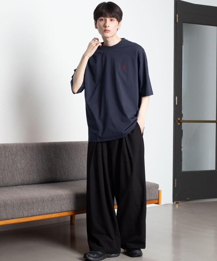 [WEGO] Cool-touch, WEB Exclusive, Special Order U.S. POLO ASSN. One-Point Embroidery BIG T-Shirt, Short Sleeve, Oversized Fit, Loose Fit, Spring, Summ