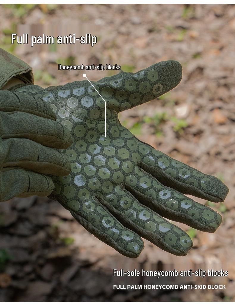 Cross-border Tactical Wear-resistant Non-slip Motorcycle Gloves with Sunscreen & Touchscreen Features for Outdoor Riding.