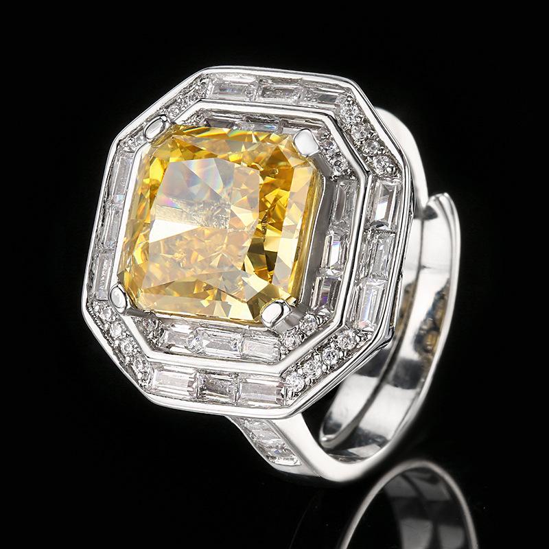 

Ювелирные изделия Бриллиант высокой чистоты Огранка «Ледяной цветок» Фиолетовый бриллиант Принцесса Квадратная закрепка Декоративный главный камень 10 * 10