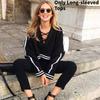 Trendy Long Sleeve Pullover Hoodie With Lace-up Design For Women In Cotton Blend