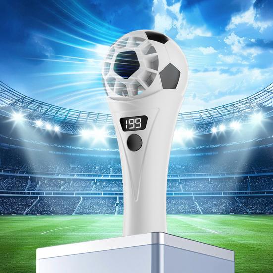 Soccer Handheld Fan, Mini USB Portable Fan with 199 Speeds, Football Shape Cooling Fan for Game Day, Sports Fan Gift
