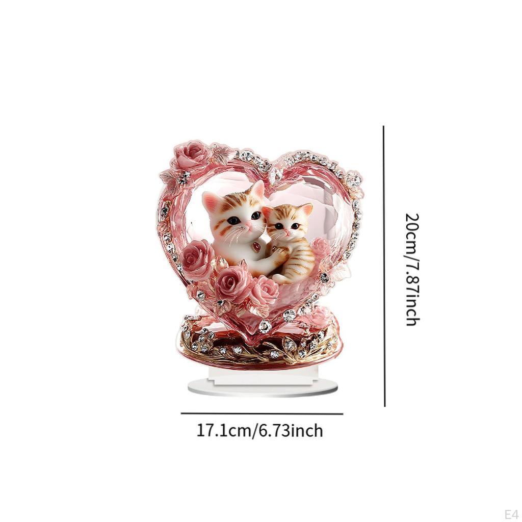 2D Acrylic Ornamas Art Ornaments Ornament Collectable Decoration Plagal for Drassing Bedroom Shelf