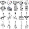 Animals Series 925 Silver Charm Elephant Dog Owl Forever Love Tree Of Life Fit Bracelet DIY Jewelry Original Women