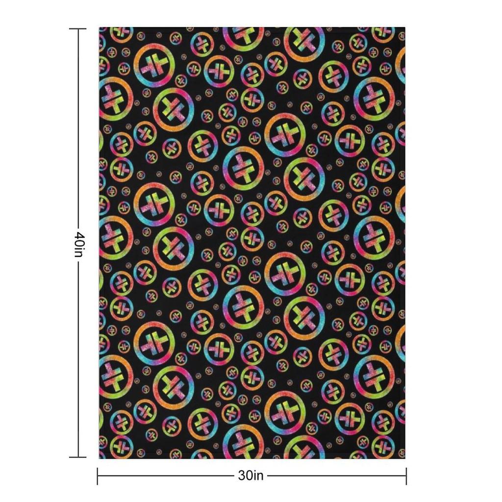 Take That Neon Symbol Throw Blanket Thermals For Travel Decorative Sofa Winter beds Giant Sofa Blankets