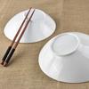 Creative Pure White Ceramic Multi-Purpose Bowl: Hot Pot, Salad, Soup, Pasta, Ramen, Slanted Rim Design.