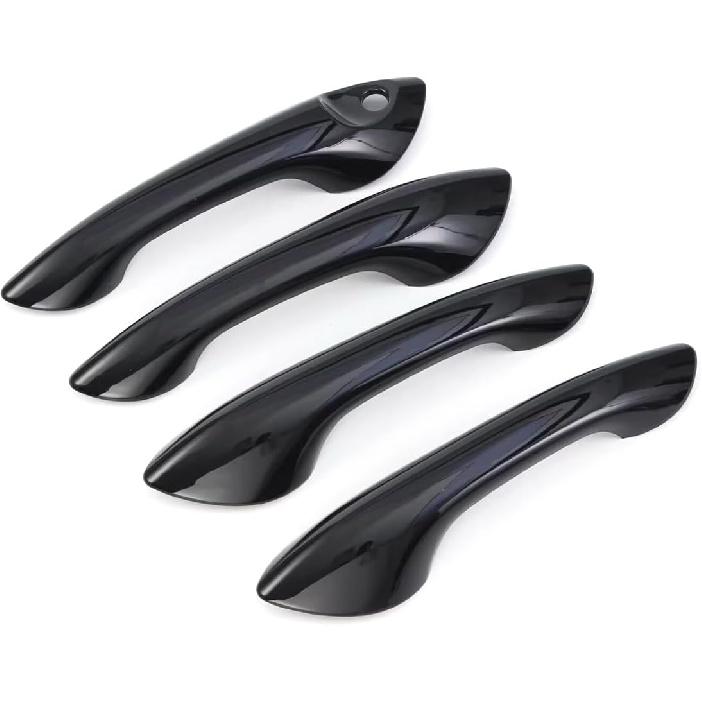 Car Accessories Fit for Chevrolet TRAX 2024 2025 2026 Exterior Door Handle Cover Trims (Without Smart Holes:Glossy Black) 4PCS ABS