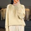 Women's Lace Hooded Knitwear Pullover Sweater - Thickened Autumn/Winter Top