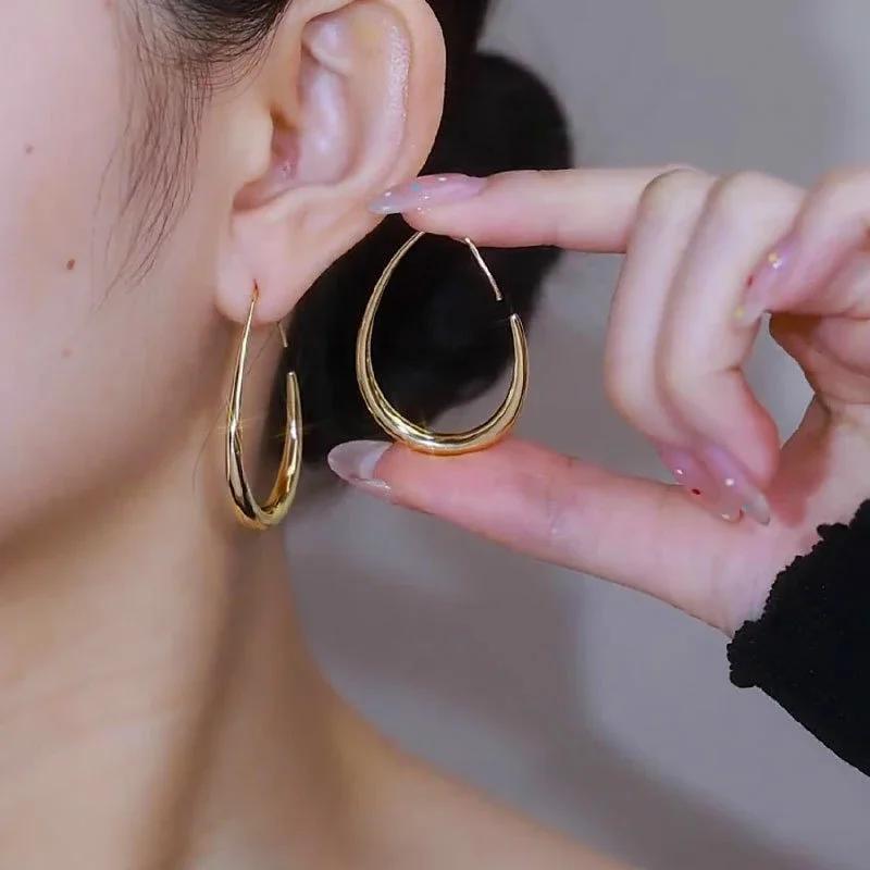French vintage earring Breeze Blue with Enamel Oil Dropping Spiral Pattern Earrings for Women Party Birthday Custom Zircon Gift