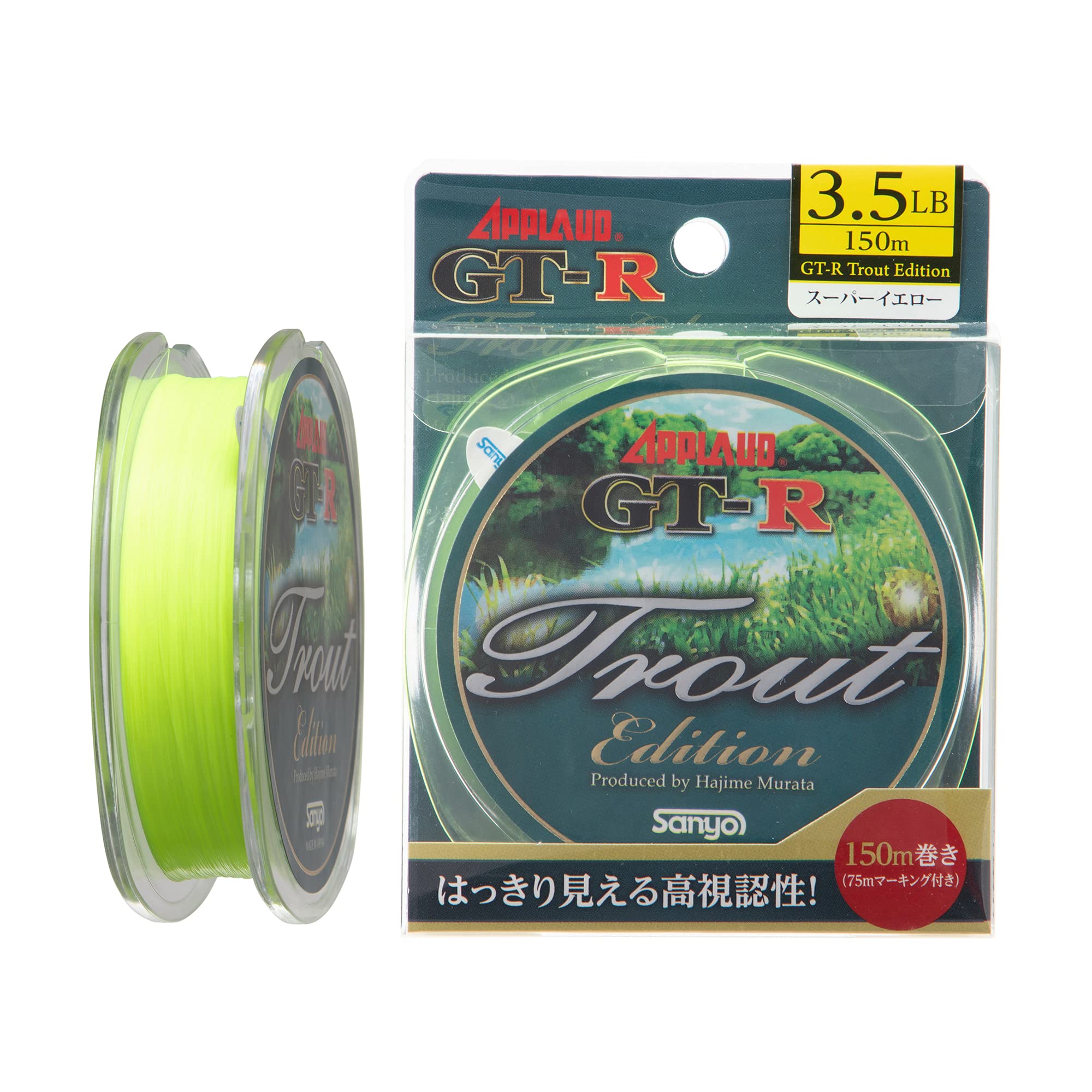 

Sanyo Nylon Nylon Line Applied Trout Edition 150m 3lb Super Yellow GT-R