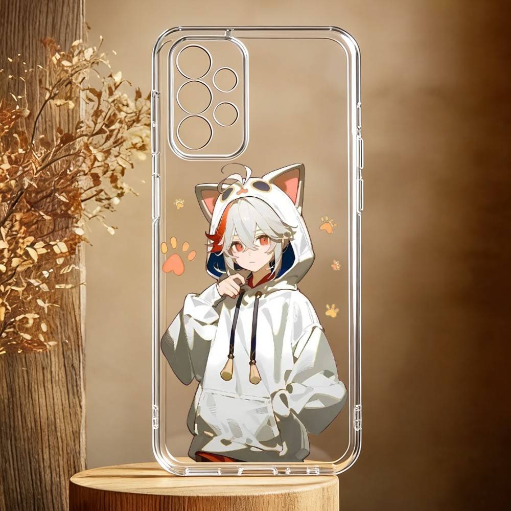 Kaedehara Kazuha Genshin Phone Case For Samsung Galaxy A71,A70,A52,A51,A40,A30 Transparent Cover