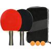 Table Tennis Racket Set, Table Tennis Bat Professional Pingpong Paddle with Bag Set Table Tennis Equipment for Beginner