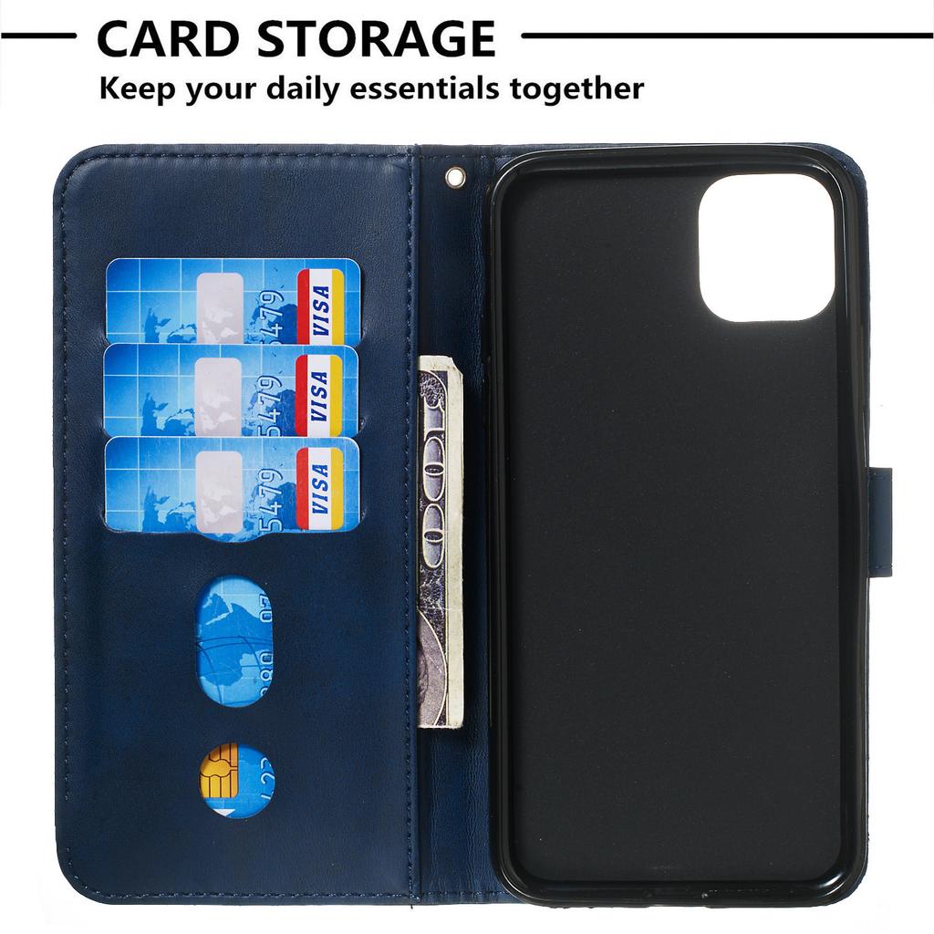 Applicable To iPhone11 Pro Max Mobile Phone Leather Case Note10 Calf Pattern Zipper Wallet Insert Card Holder Case