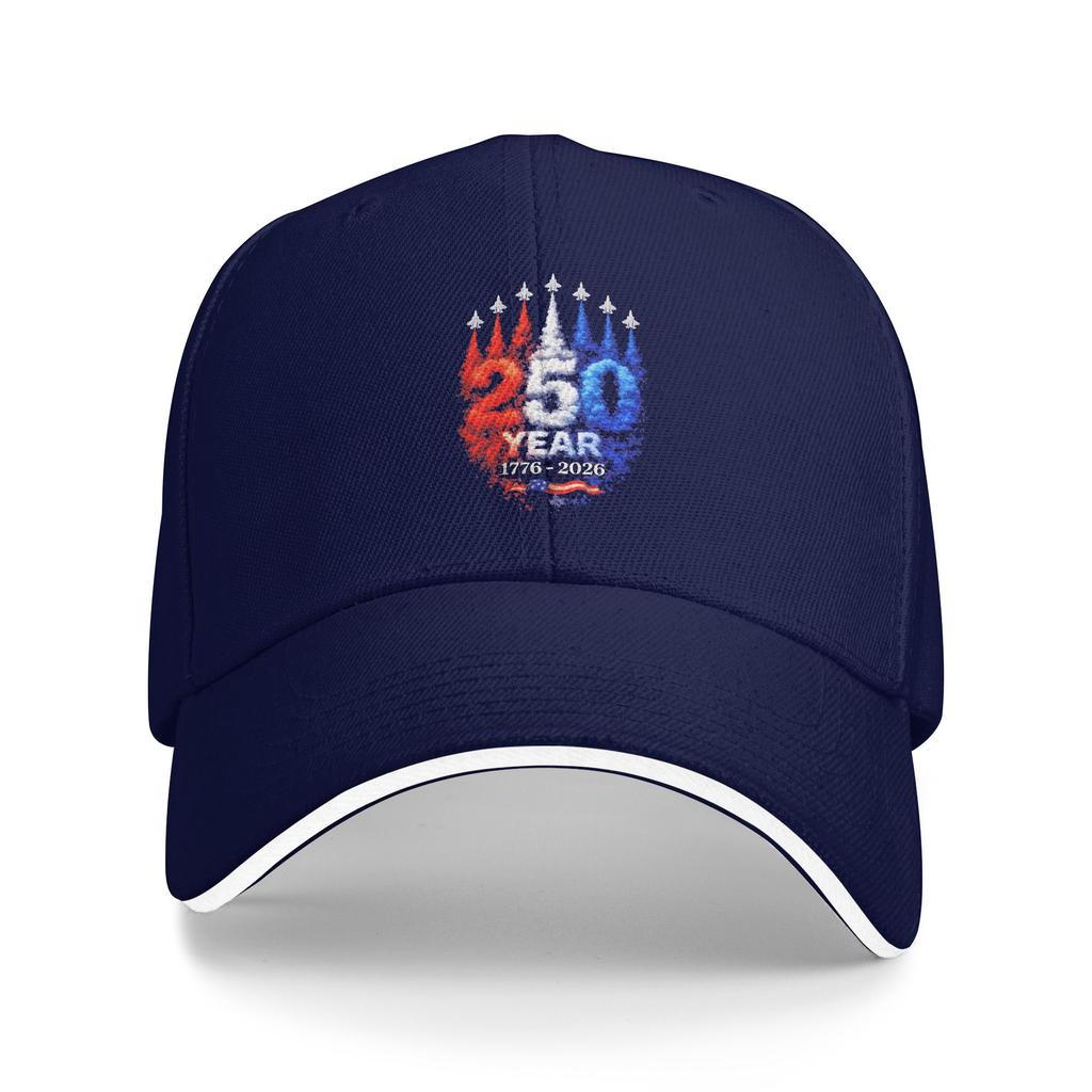 250 Years American 1776 2026 250th USA Patriotic 4th of July Casual Baseball Cap Summer Hats Female Male y2k Retro Baseball Caps