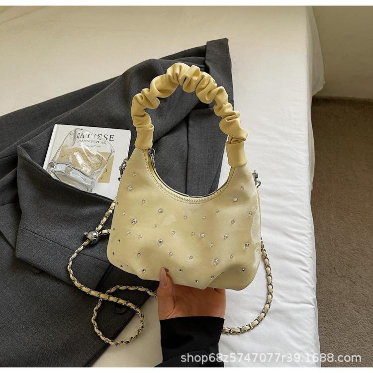 Premium Texture Portable Cloud Bag 2025 Summer New Niche Foreign Style Shoulder Bag Trendy Fashion Commuter Messenger Bag