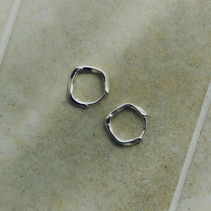 (silver 925) Melo Flat Earring