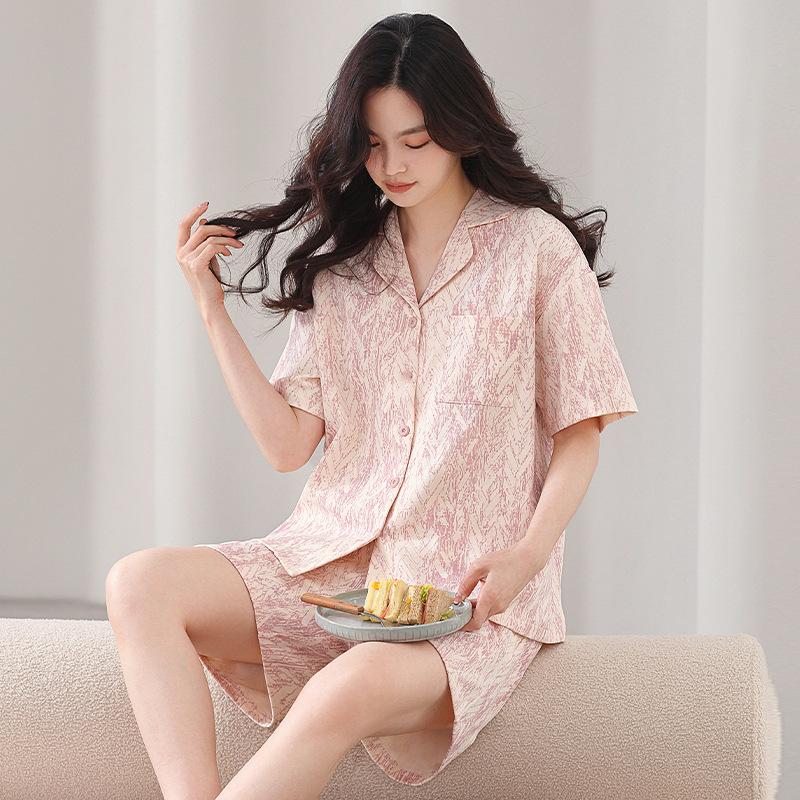 Cool Pajamas Women's Summer Modal Short-sleeved Shorts Loungewear Summer Thin Ice Silk Loose Large Size Suit