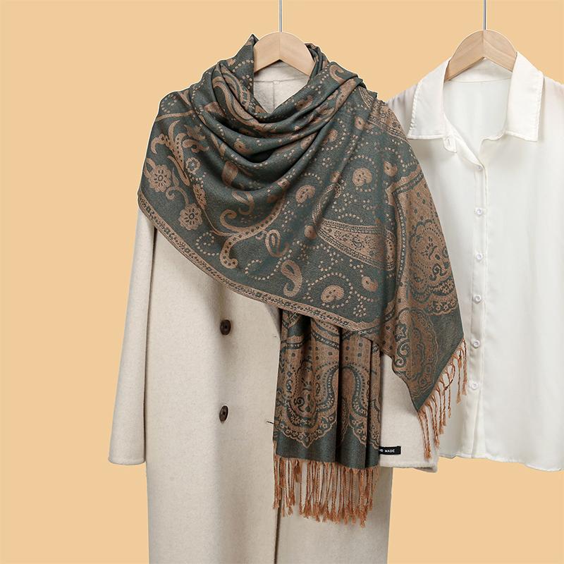 2024 Luxury Brand Cashmere Scarf Women Print New Wraps Pashmina Travel Poncho Warm Blanket Winter Bufanda Shawl Female Stoles