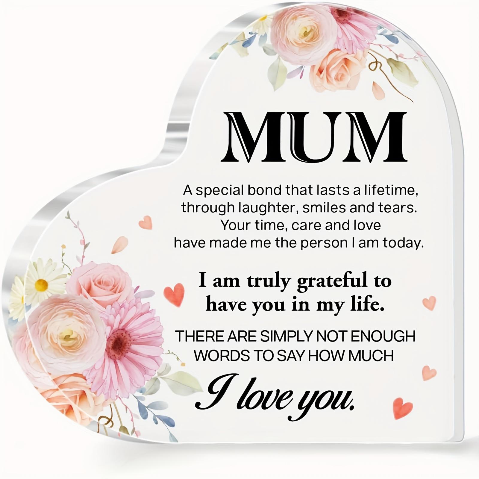 

2D Flat Acrylic, I Am Truly Grateful for Your Decoration in My Life, Indoor and Outdoor Decoration - No Need for Batteries/electricity, Free 10*10cm