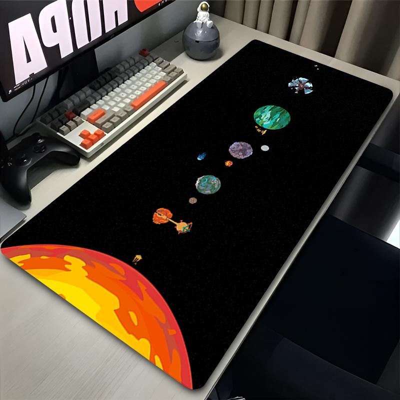 Mouse Pad XXL Anime Gamer Outer Wilds Mousepad Laptop Universe Space Solar System HD Desk Mat PC Gaming Accessories Keyboard Pad