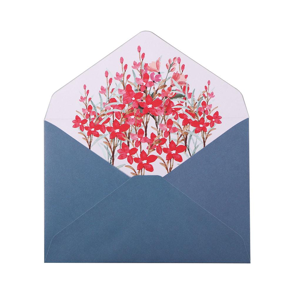 Invitation Wedding Gift Birthday Party Writing Paper Flowers Envelope Greeting Card Letter Paper