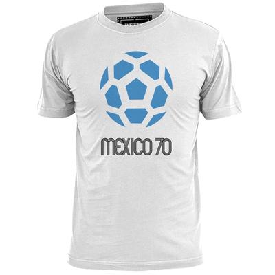Maglietta da uomo ispirata alla Coppa del Mondo Messico 1970 Footy Football Calcio