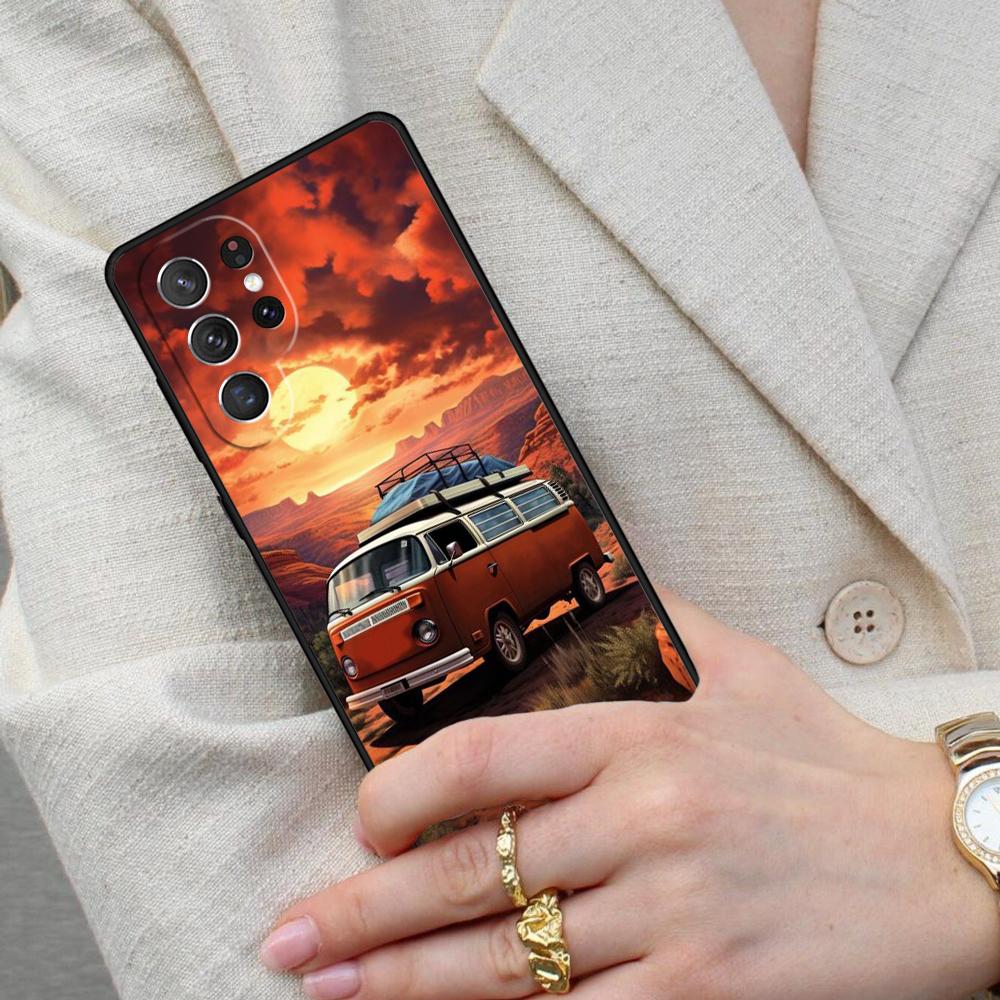Combi Van Surf SOFT Cell Phone Case for Samsung Galaxy S26 Ultra S25 S24 S23 S22 S21 S20 Note10 Cover Galaxy S23+